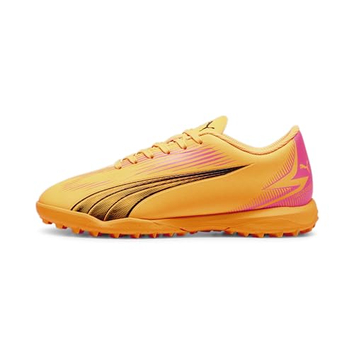 PUMA Jugendliche Ultra Play TT Fußballschuhe 37.5Sun Stream Black Sunset Glow Orange Pink von PUMA