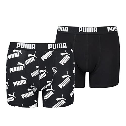 PUMA Kinder Boxer Unterwäsche, Schwarz, 146-152 (2er Pack) von PUMA