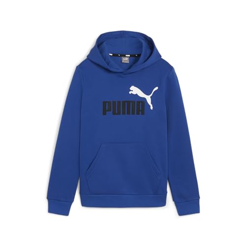 PUMA Jungen ESS+ 2 Col Big Logo Hoodie FL B Schweiß, Kobaltglasur, 128 von PUMA