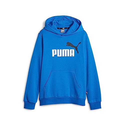 PUMA Jungen ESS+ 2 Col Big Logo Hoodie FL B Sweat, Racing Blue, 176 von PUMA