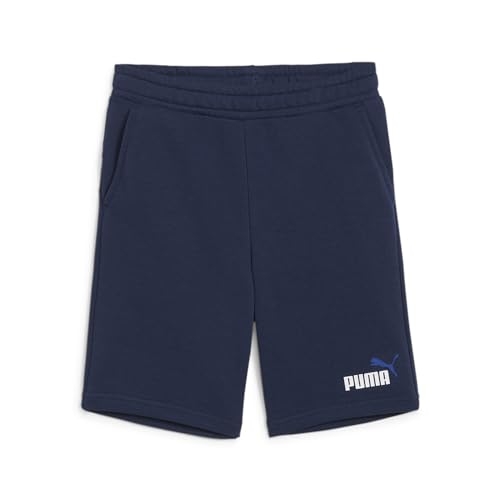 PUMA Jungen ESS+ 2 Col Tr B Strick Shorts, Club Navy, 152 von PUMA