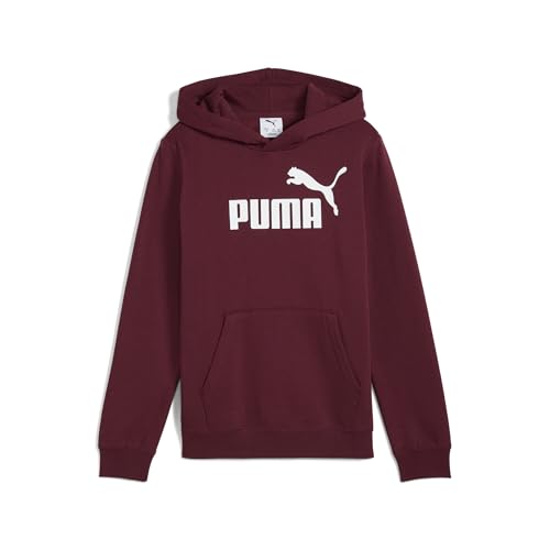 PUMA Jungen ESS No. 1 Logo Fleece-Hoodie 128, Ruby Shimmer Red von PUMA