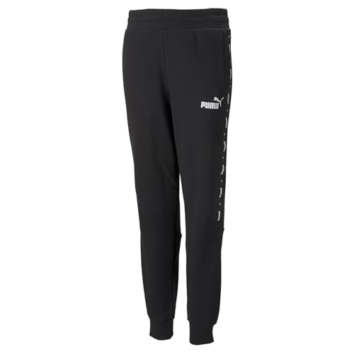 PUMA ESS+ Tape Sweatpants Kinder Sweathose Jogginghose 849205 01 schwarz, Bekleidung:140 von PUMA