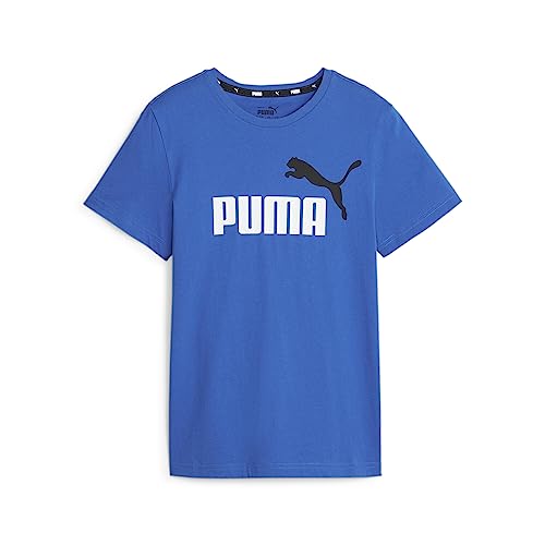 PUMA Jugendliche Essentials+ Two-Tone Logo T-Shirt 116Racing Blue von PUMA