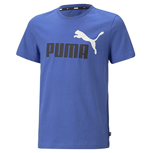 PUMA Jungen Essentials+ Two-Tone Logo T-Shirt 128Royal Sapphire Blue von PUMA