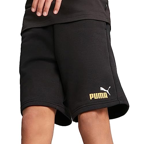 PUMA Jungen Essentials+ Two-Tone Shorts 116Black Mustard Seed von PUMA