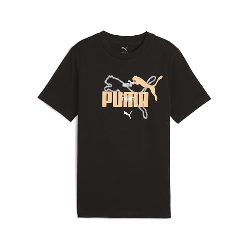 PUMA Jungen Essentials Logo Lab Summer T-Shirt 140, Black von PUMA