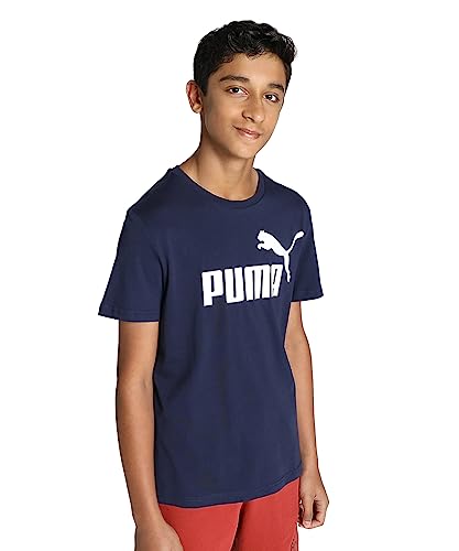 PUMA Jungen Essentials T-Shirt mit Logo 92Peacoat Blue von PUMA