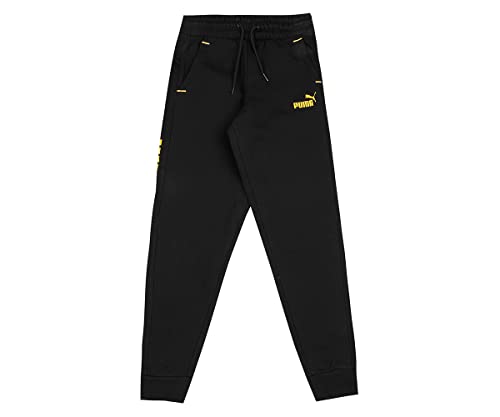 PUMA Jungen Power Sweatpants FL B Hosen, schwarz, 10 años von PUMA