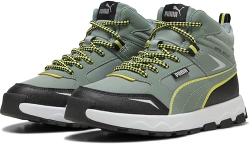 PUMA Jungen Unisex Kinder Evolve Trail PS Sneaker, Green Moon-Lemon Sherbert Black, 28 EU PUMA Jungen Unisex Kinder Evolve Trail PS Sneaker, Green Moon-Lemon Sherbert Black, 28 EU von PUMA