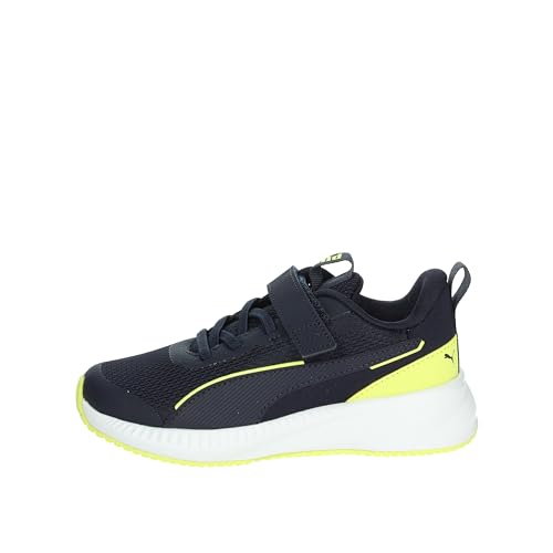 PUMA Jungen Unisex Kinder Flyer 3 AC+ PS Sneaker, New Navy-Lemon Sherbert White, 28 EU von PUMA
