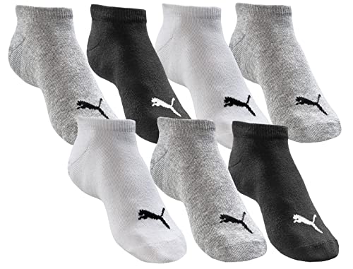 PUMA Junior Sneakersocken Kinder - 7 Paar - Grey-White-Black-Mix - Größe 39-42 von PUMA