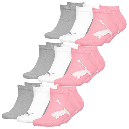 PUMA KIDS BWT SNEAKER Socken Multipack 9er Pack (as3, numeric, numeric_31, numeric_34, regular, pink/grey) von PUMA