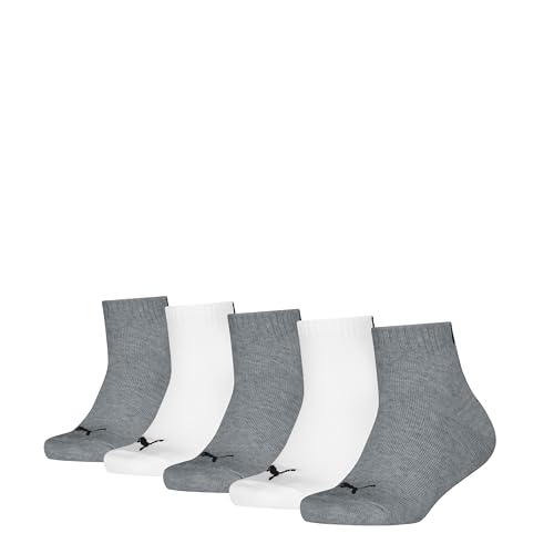 PUMA Unisex Kinder Plain Quarter, White Grey/White, 31-34 EU von PUMA