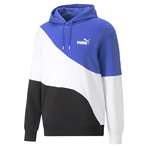 PUMA Kapuzenpullover Power Cat Hoodie für Herren, Größe:XL, Farbe:Blau von PUMA