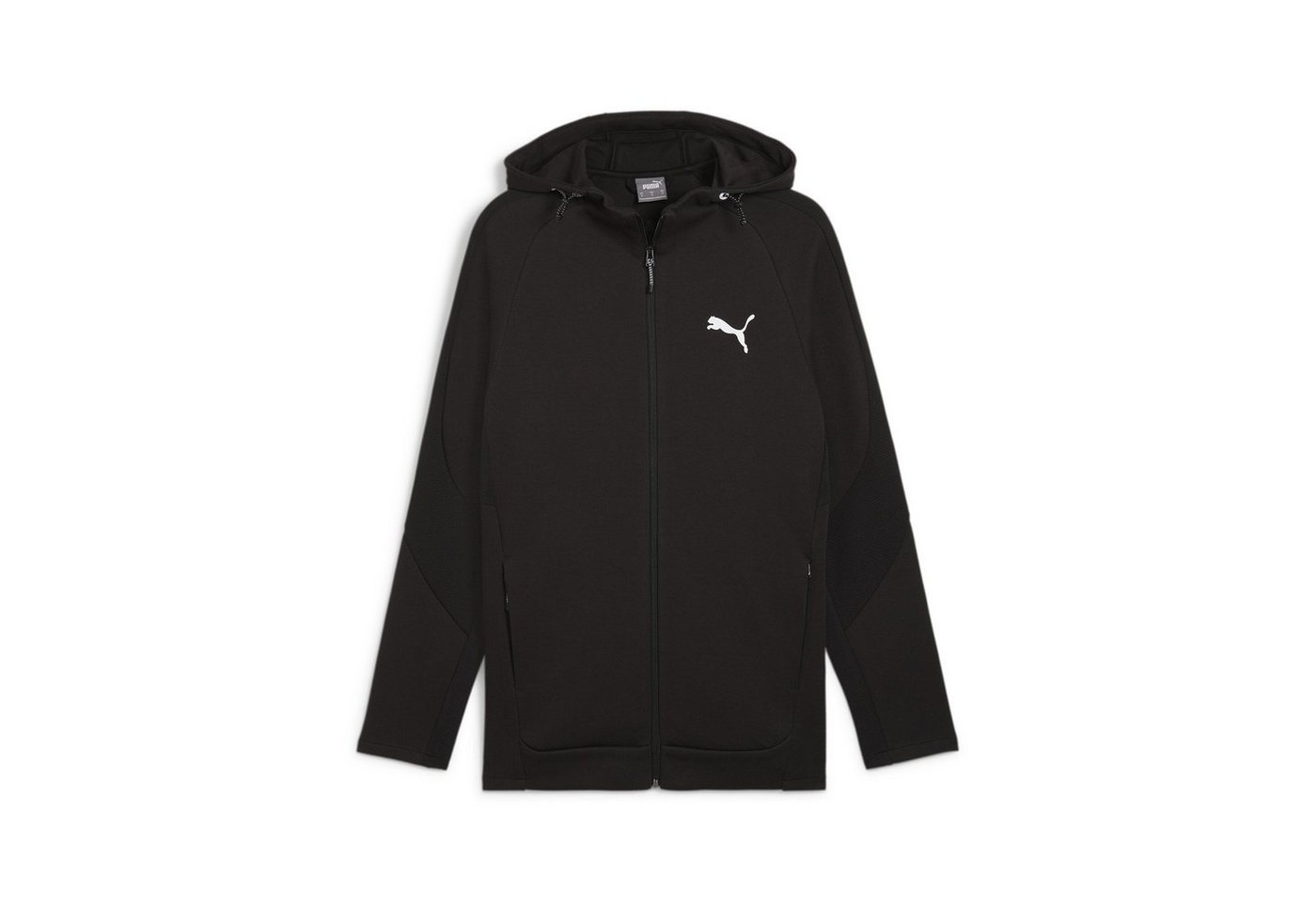 PUMA Kapuzensweatshirt EVOSTRIPE FULL-ZIP HOODIE DK mit durchgehendem Reißverschluss, mit Reißverschlusstaschen von PUMA