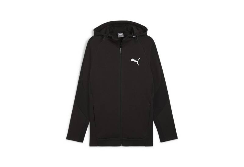 PUMA Kapuzensweatshirt EVOSTRIPE FULL-ZIP HOODIE DK mit durchgehendem Reißverschluss, mit Reißverschlusstaschen von PUMA