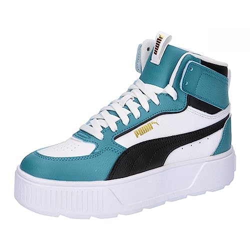 PUMA Karmen Rebelle Mid Jr Sneaker, White Black Bold Blue, 38 EU von PUMA