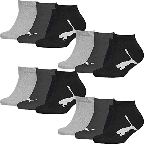 PUMA Kids Sneaker Socks BWT 12er Pack, black, 31-34 von PUMA