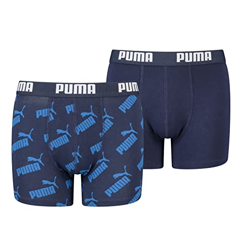 PUMA Kinder Boxer Unterwäsche, Blau, 146-152 (2er Pack) von PUMA