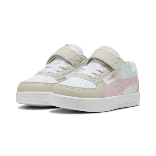 PUMA Kinder Caven 2.0 Block Sneakers 22, Desert Dust Mauve Mist White Beige Pink von PUMA