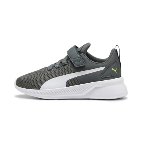 PUMA Kinder Flyer Runner V Sneakers 28Mineral Gray White Black von PUMA