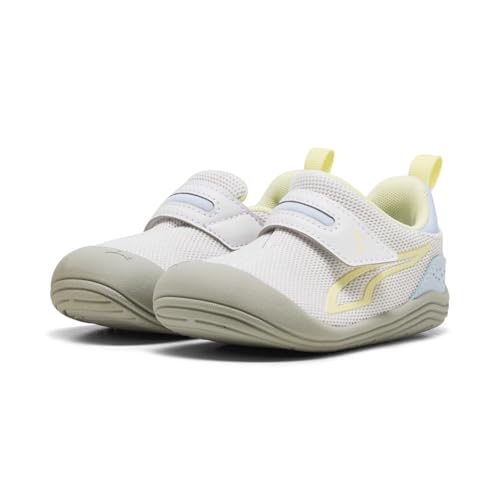 PUMA Kinder Kitten Mesh V Sneakers 26, Feather Gray Gold Moon Haute Tropic Yellow Blue PUMA Kinder Kitten Mesh V Sneakers 26, Feather Gray Gold Moon Haute Tropic Yellow Blue von PUMA