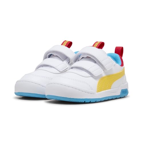 PUMA Kinder Multiflex 2 Colour Sneakers 23, White Pelé Yellow PUMA Kinder Multiflex 2 Colour Sneakers 23, White Pelé Yellow von PUMA