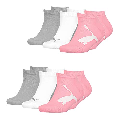 PUMA KIDS BWT SNEAKER Socken Multipack 6er Pack (as3, numeric, numeric_23, numeric_26, regular, pink/grey) von PUMA