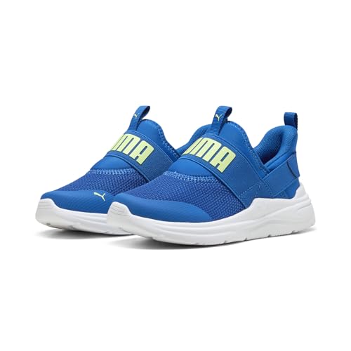 PUMA Kinder Soft Wired 2 SLIPTECH Sneakers 27.5, Team Royal Fizzy Light White Blue Yellow PUMA Kinder Soft Wired 2 SLIPTECH Sneakers 27.5, Team Royal Fizzy Light White Blue Yellow von PUMA