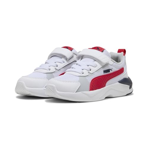 PUMA Kinder X-Ray 3 Sneakers 34, White for All Time Red Navy Blue von PUMA