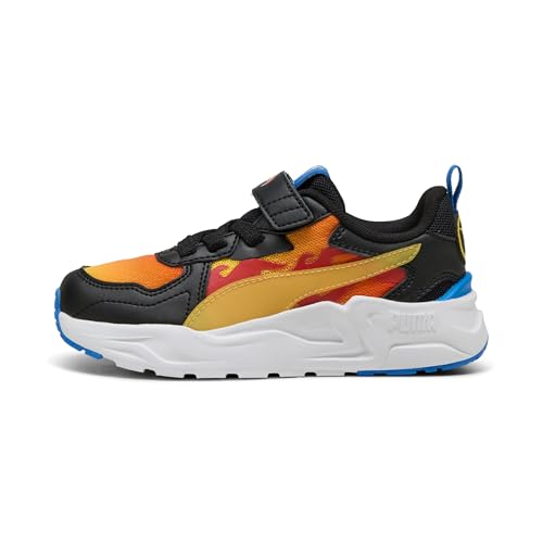 PUMA Kinder x HOT Wheels™ Trinity Lite Sneakers 31.5, Black Maple Syrup Red Fire Orange von PUMA