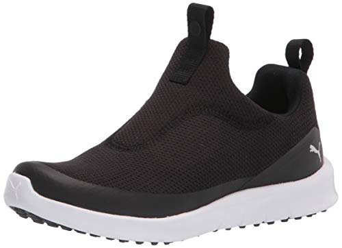 PUMA Damen Laguna Fusion Slipper Golfschuh, schwarz/Silber, 42 EU von PUMA