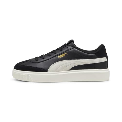 PUMA Lajla T-Zehe Leder Turnschuhe schwarz von PUMA