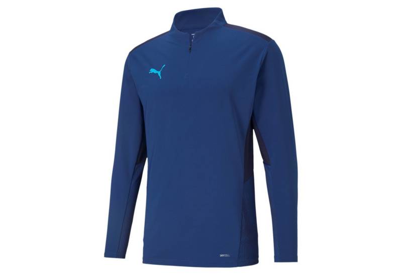 PUMA Langarmshirt Puma Herren Langarmshirt teamCUP 1/4 Zip Top 656728 von PUMA