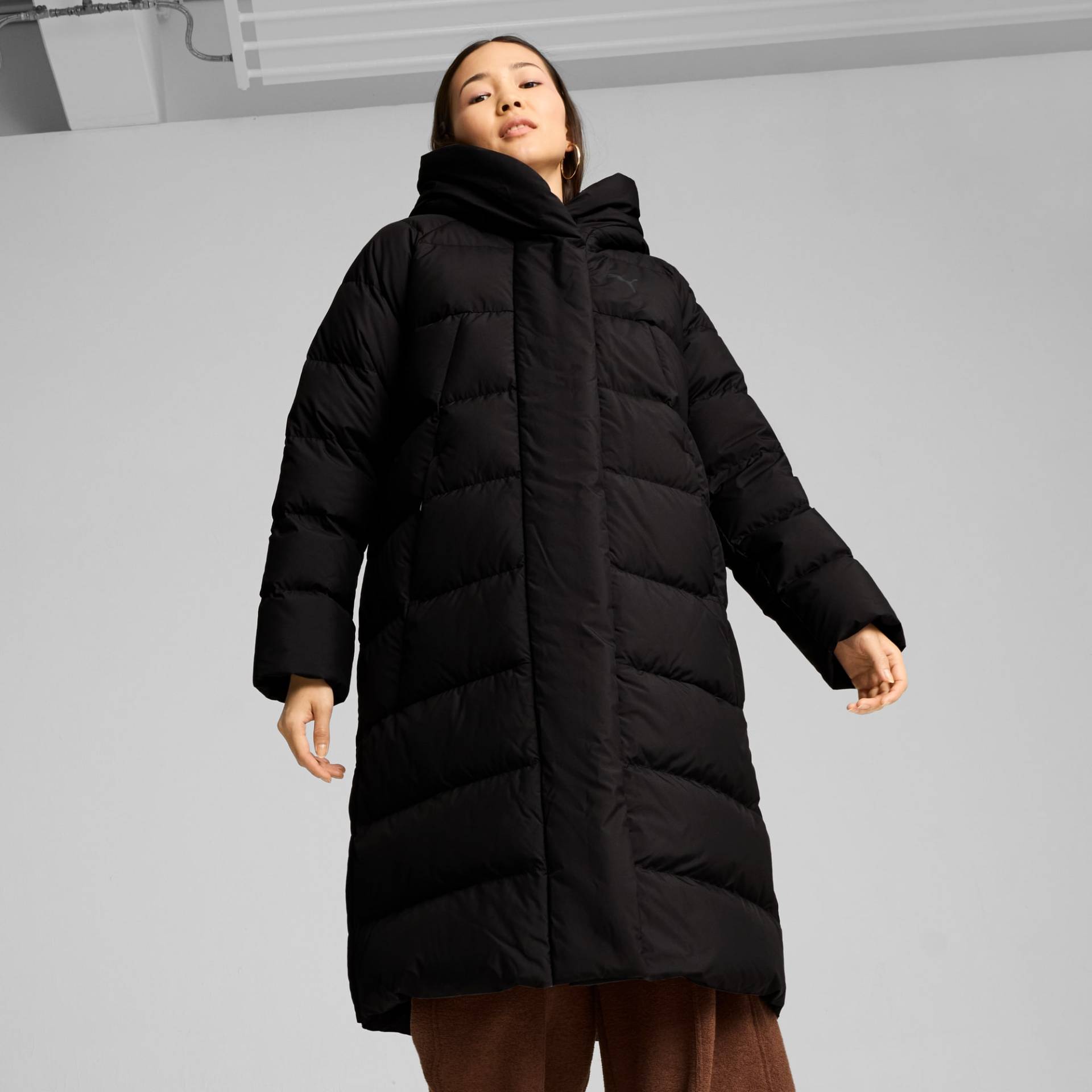 PUMA Langer Daunenmantel Damen, Schwarz, Größe: M, Kleidung PUMA Langer Daunenmantel Damen, Schwarz, Größe: M, Kleidung von PUMA