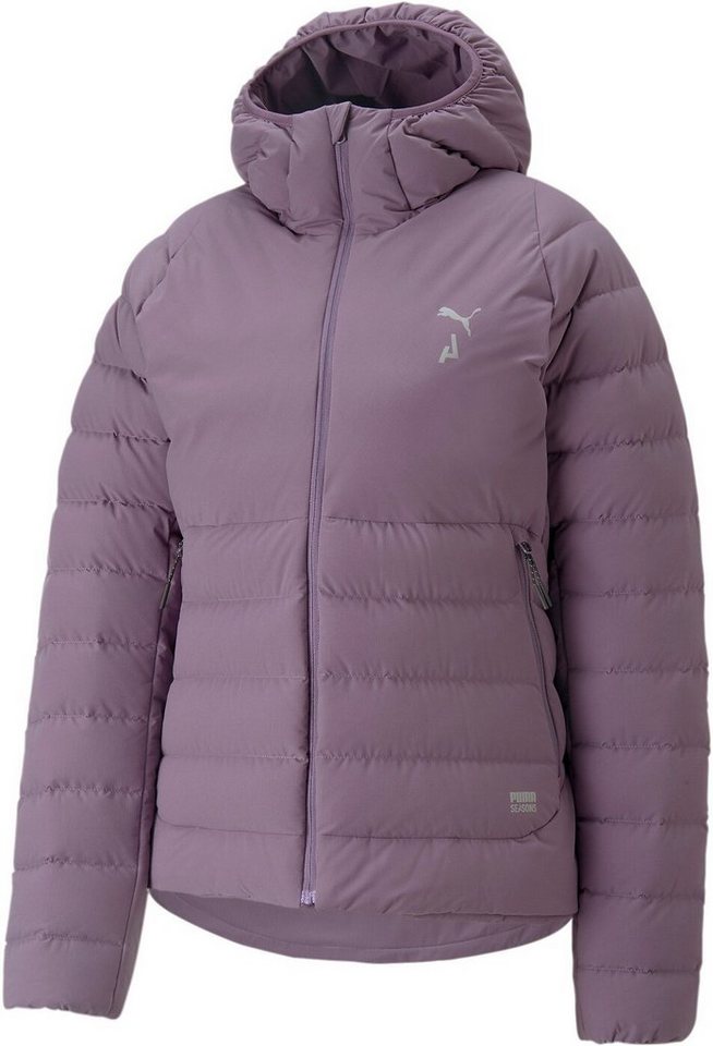 PUMA Laufjacke W SEASONS DOWN JACKET PURPLE CHARCOAL-SILVER von PUMA