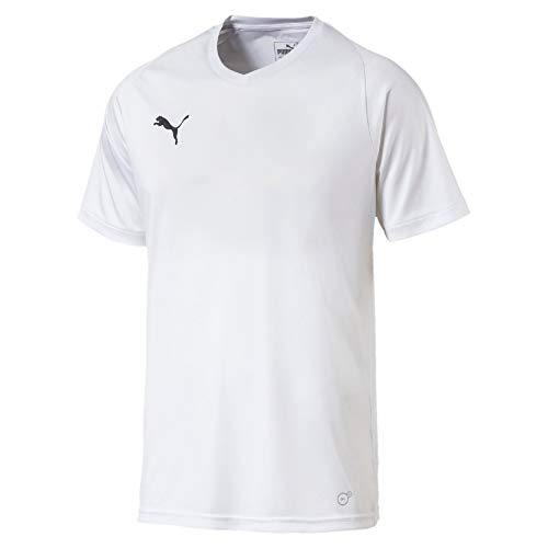 PUMA Liga Core Herren-Trikot 1730972031, Puma Weiß, Puma Schwarz, Größe S von PUMA