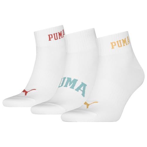 PUMA Logo Quarter Socks 3 Paar EU 39-42 von PUMA