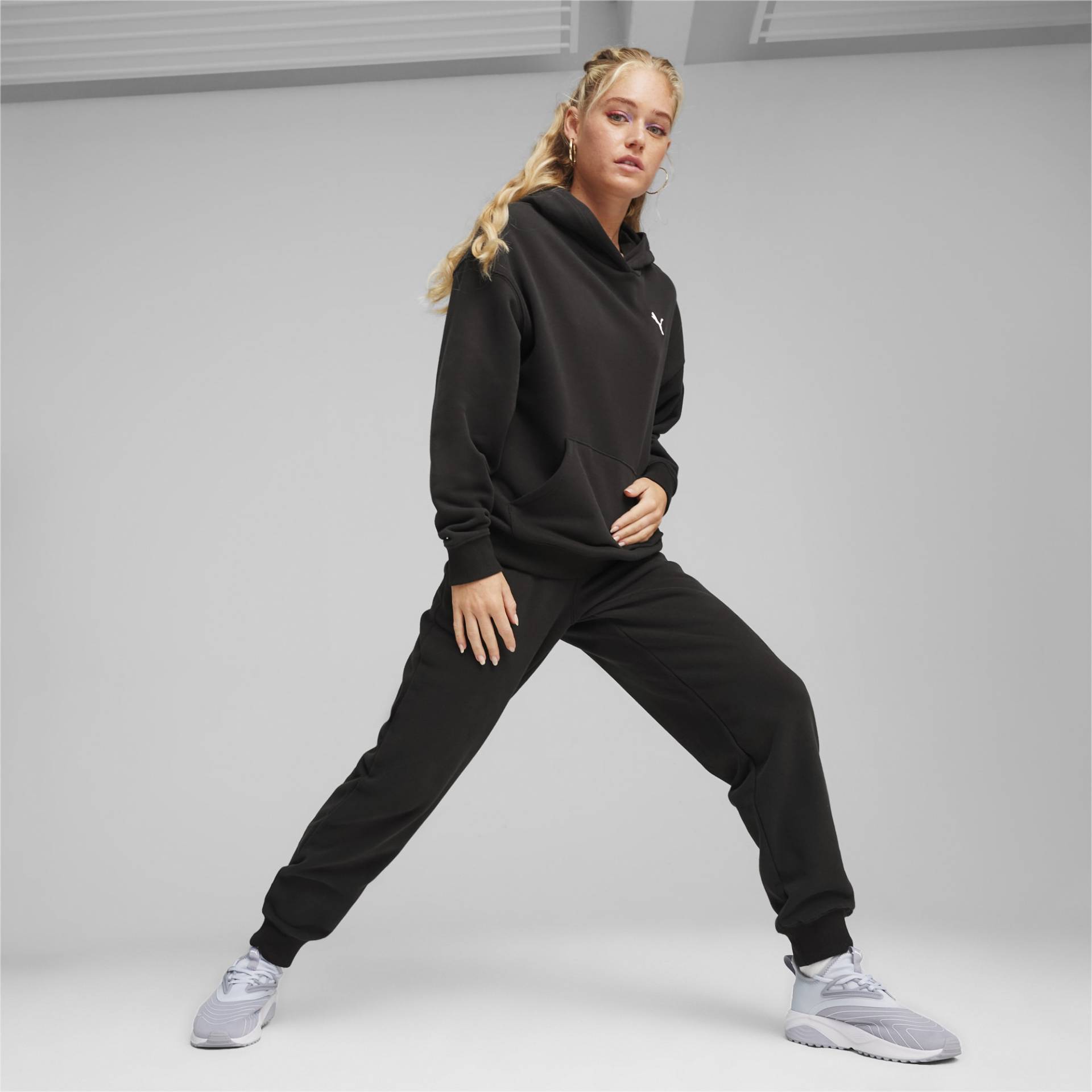 PUMA Loungewear Trainingsanzug Damen, Schwarz, Größe: S, Kleidung von PUMA