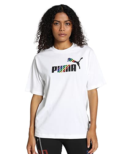 PUMA Damen Love is Love T-Shirt MWhite von PUMA