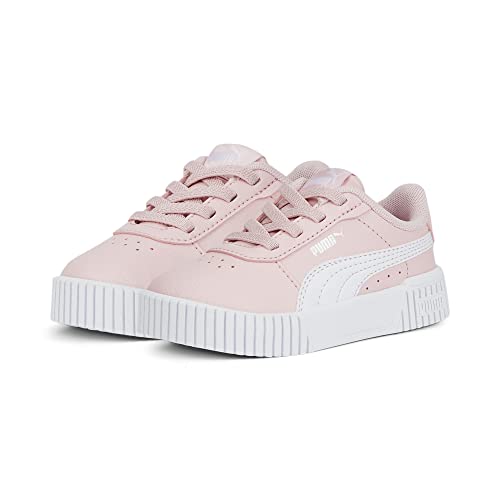 PUMA Carina 2.0 AC Inf Sneaker, Almond Blossom White Silver, 25 EU von PUMA