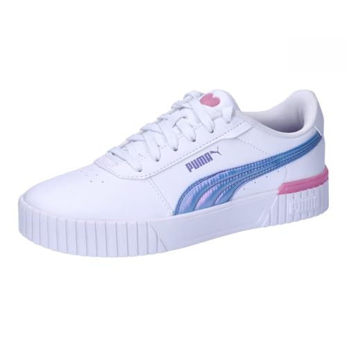 PUMA Mädchen Carina 2.0 Bouncy Sky Jr Sneaker, Puma White Lavender Alert, 36 EU von PUMA