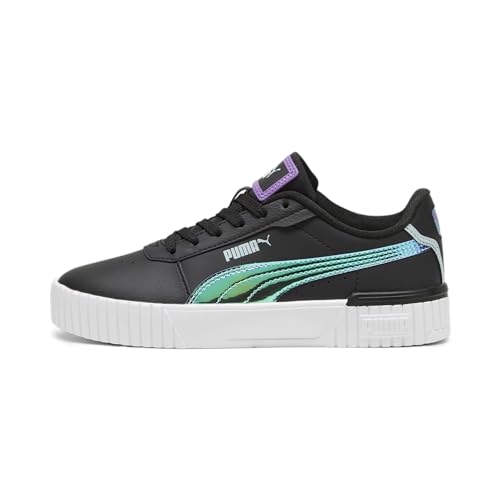 PUMA Mädchen Carina 2.0 Deep Dive Jr Sneaker, Puma Schwarz Uv Türkis Surf, 37.5 EU von PUMA