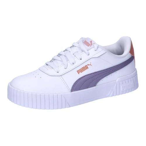 PUMA Mädchen Carina 2.0 Jr Sneaker, Puma White Pale Plum Deeva Peach, 37 EU von PUMA