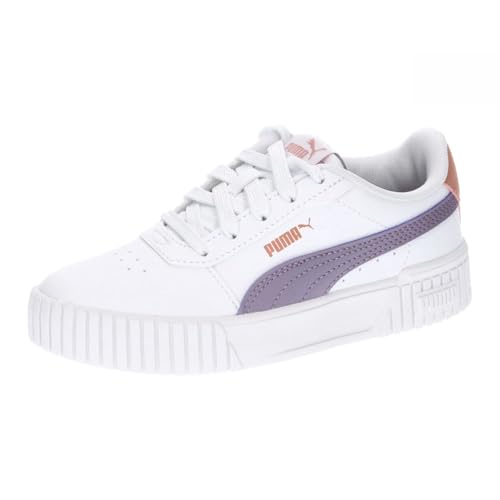 PUMA Mädchen Carina 2.0 Ps Sneaker, Puma White Pale Plum Deeva Peach, 31 EU von PUMA