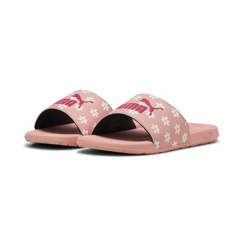 PUMA Mädchen Cool Cat 2.0 Daisies Jr Schiebe-Sandalen, Pink Fruit Puma Pink Puma White Almost Apricot, 39 EU von PUMA