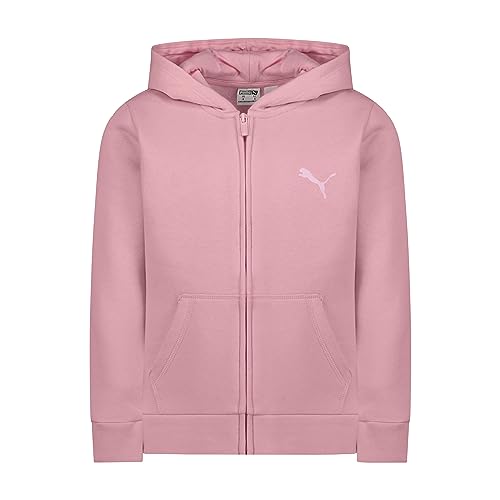 PUMA Mädchen Core Logo Zip Up Hoodie Kapuzenpulli, Light Pink, X-Large von PUMA