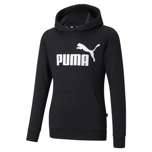 PUMA Mädchen ESS Logo Hoodie FL G Sweatshirt, schwarz, 4 años von PUMA