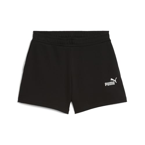 PUMA Mädchen ESS Small No. 1 Logo Shorts 116, Black von PUMA